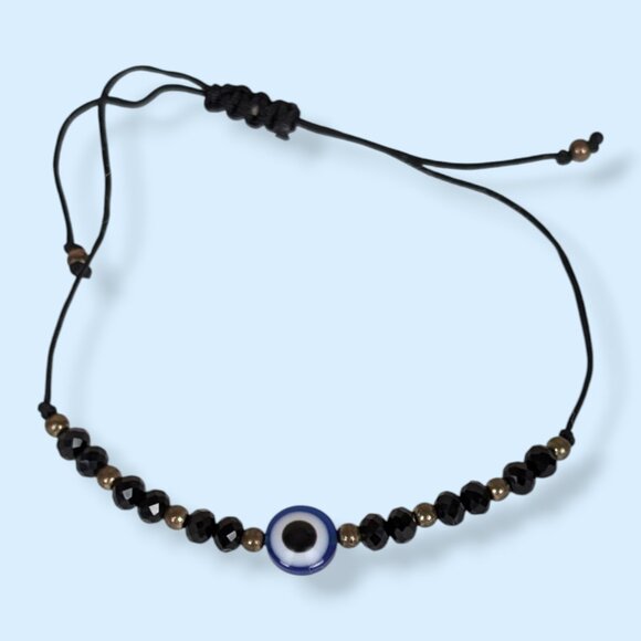 (2/$20) Bohemian Black Cord Beaded Bracelet - Picture 3 of 5